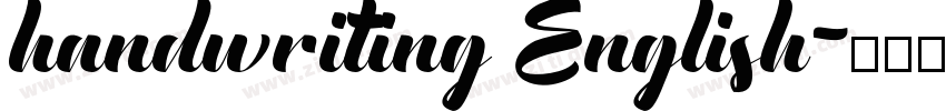 handwriting English字体转换